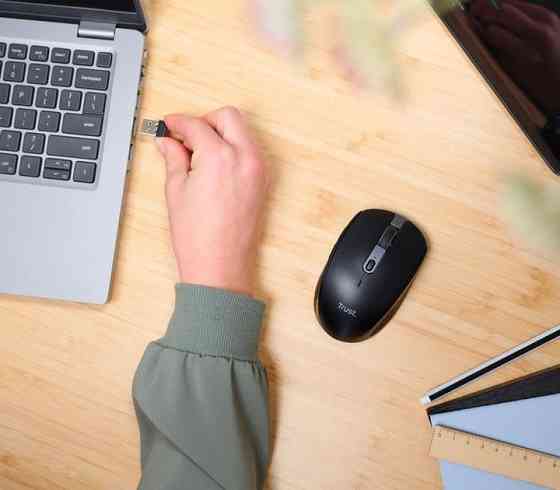 Мышь компьютерная безпроводная Trust Ozaa Compact Multi-Device Wireless Black 24819_TRUST черная Киев