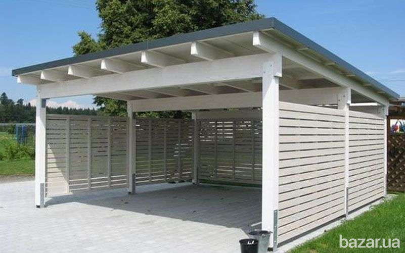 Авто навіс. Навес для машины из дерева. Автомобильный навес. Київ - зображення 11