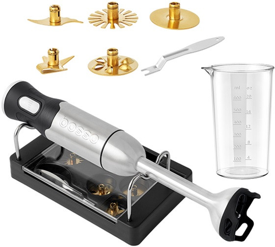 Блендер погружной BOSSO ProChef 1000-BL 1000 Вт серебристый Київ - зображення 2