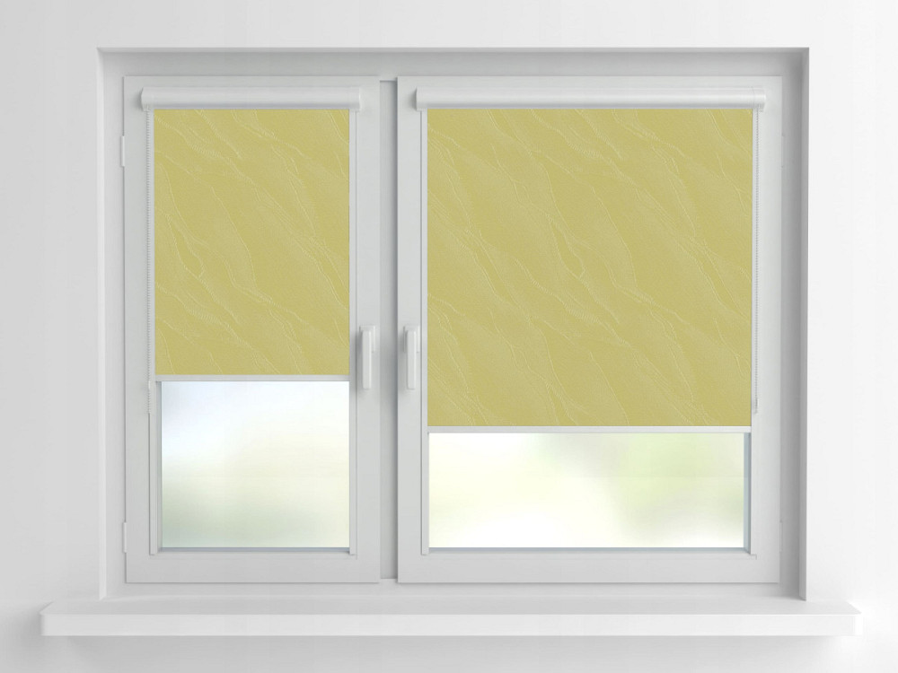 Рулонна штора Rolets Вода 2-2072-900 90x170 см закритого типу Гірчична Київ - зображення 1