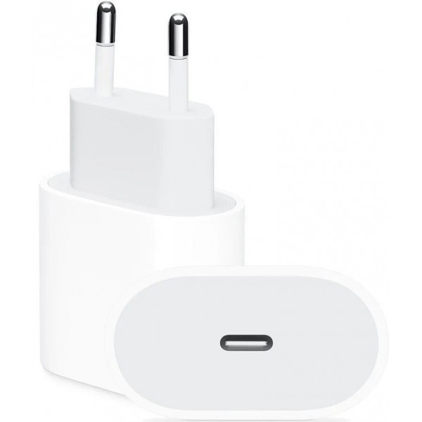 Мережевий зарядний пристрій Apple Power Adapter 20W USB-C White (MHJE3ZM/A) Харків - зображення 1