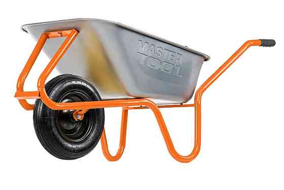 Тачка садово-строительная MASTERTOOL D-2 одноколесная 85 л/180 кг колесо пневматическое с камерой PN Харьков