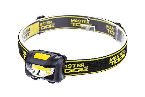 Фонарь налобный MASTERTOOL 3 режима 59х41х32 мм COB LED 3xAAA ABS 94-0811 Харків