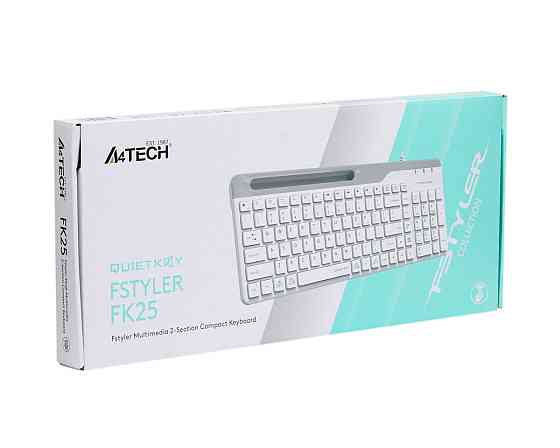 Клавиатура компьютерная проводная A4Tech Fstyler FK25(White) белая Киев