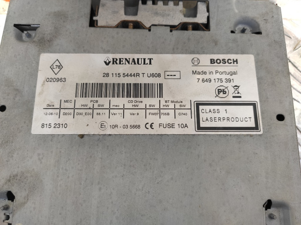 Автомагнитола Renault Master III 2010-2018 (281155444R) Ковель - изображение 2