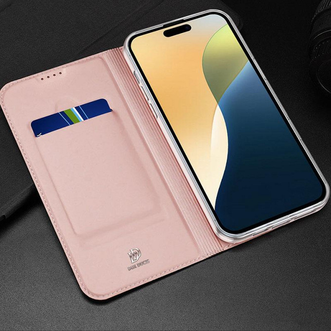 Чехол-книжка Dux Ducis с карманом для визиток для Apple iPhone 16 (6.1") Херсон - зображення 12