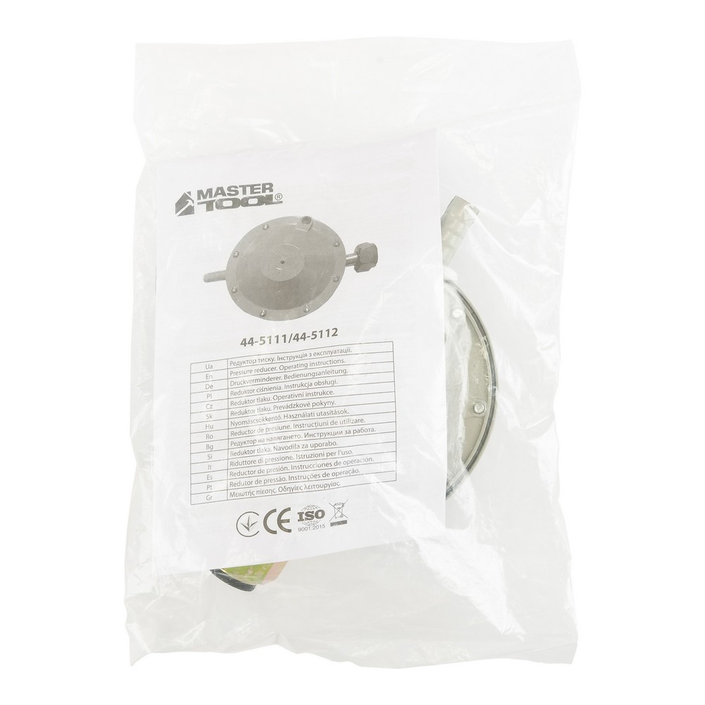 Редуктор давления для газового баллона MASTERTOOL 480 г/час 16/2 Bar G30/G31 I3В/P(50) 44-5111 Харьков - изображение 7
