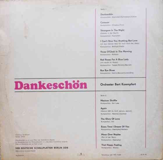 LP Orchester Bert Kaempfert - Dankeschön Винница