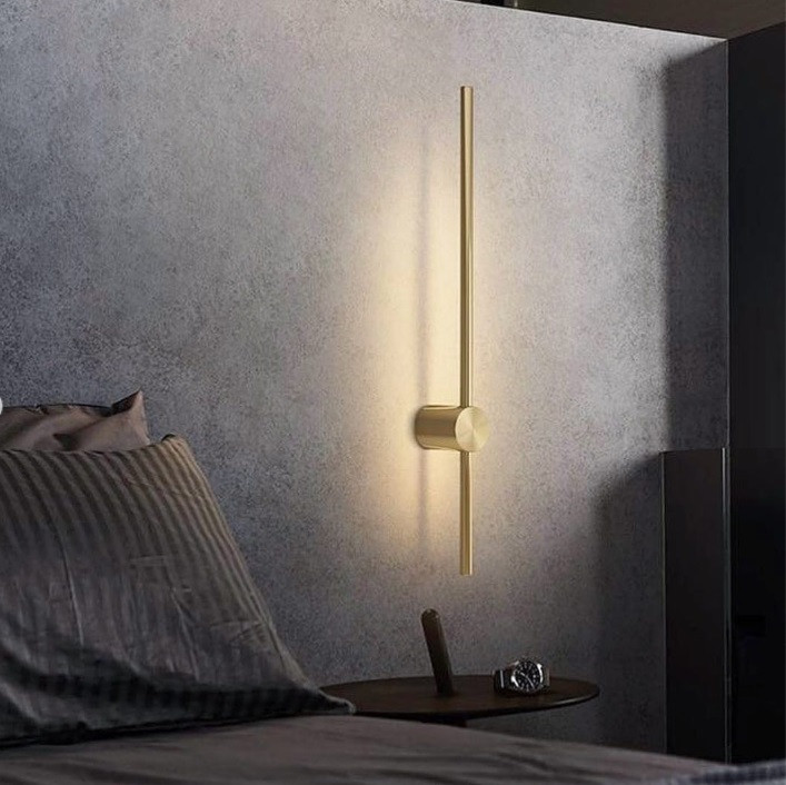 Бра настінна LED WJ014/600-ab-k Латунь 10х6х60 см. Київ - зображення 1