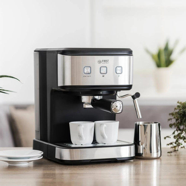 Кофеварка рожковая First FA-5476-2 800 Вт черная Киев - изображение 1