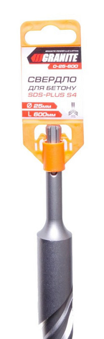 Сверло для бетона GRANITE SDS-PLUS S4 25х600 мм 0-25-600 Харьков - изображение 2