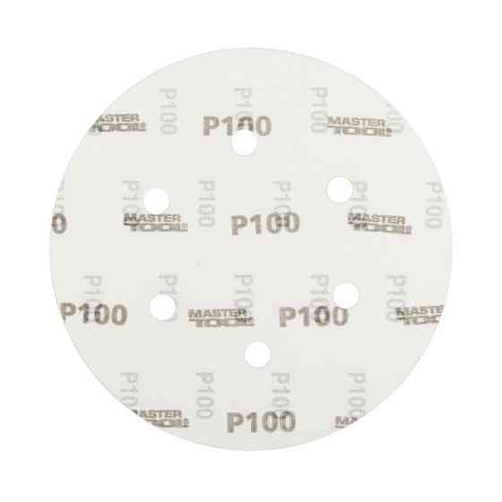 Круг шлифовальный на липучке MASTERTOOL 225 мм/6 отв P100 набор 5 шт 08-2010-H Харків