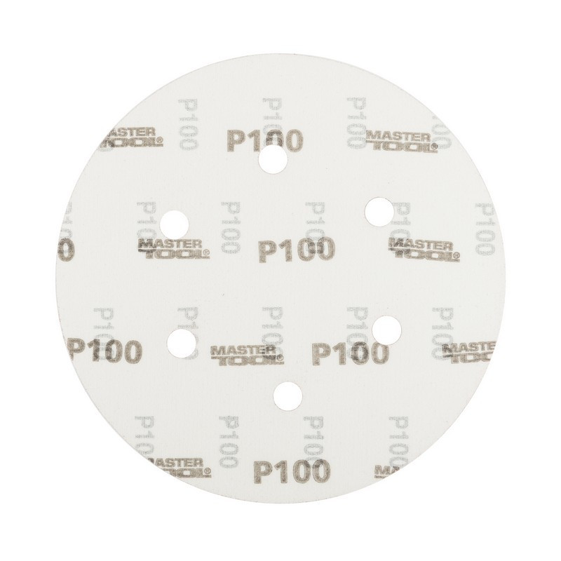 Круг шлифовальный на липучке MASTERTOOL 225 мм/6 отв P100 набор 5 шт 08-2010-H Харків - зображення 2