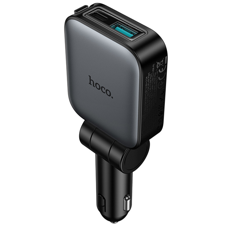 АЗУ Hoco Z67 Triunfar PD60W with retractable cable (1USB-A/2C) Херсон - зображення 6