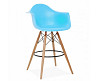Стілець Тауер Вуд Eames барний високий блакитний Днепр
