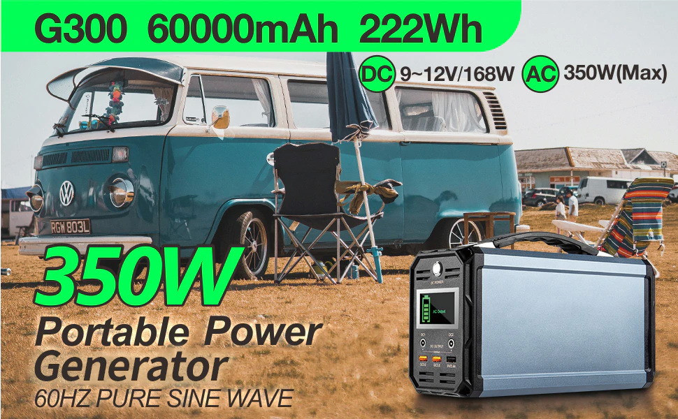 FlashFish G300 — портативна зарядна станція 300W / Power Station Київ - зображення 6