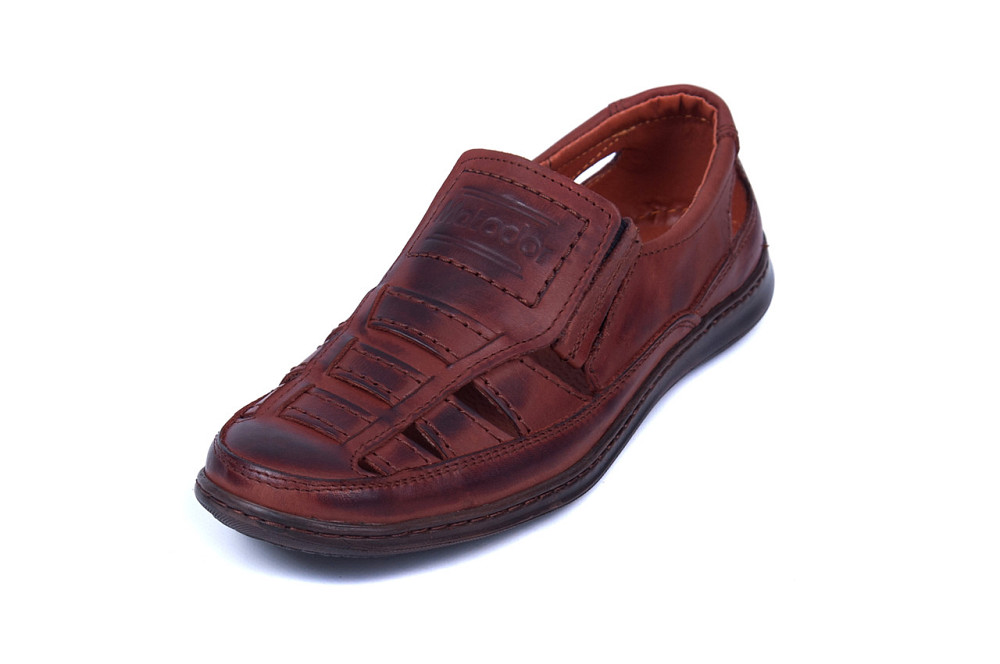 Мужские кожаные летние туфли Matador Brown Київ - зображення 12