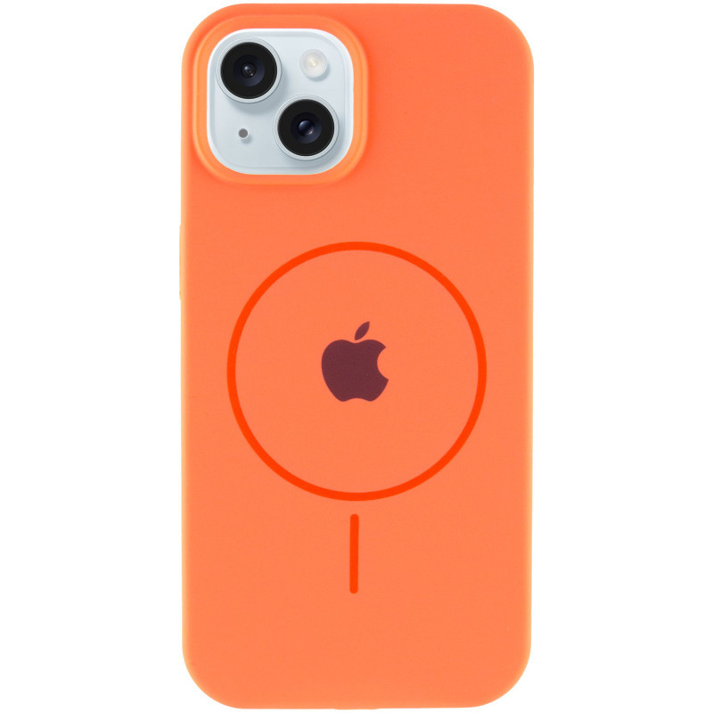 Чехол Silicone Case Full Protective (AA) with MagSafe для Apple iPhone 15 Plus (6.7") Херсон - изображение 2