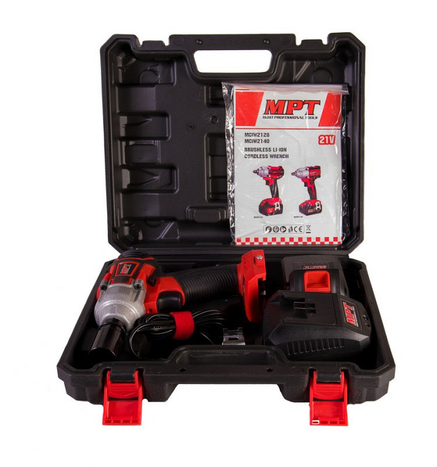 Гайковерт аккумуляторный MPT 21 V Li-ion 350 Нм 2 скорости пластиковый кейс MCIW2128 Харків - зображення 9