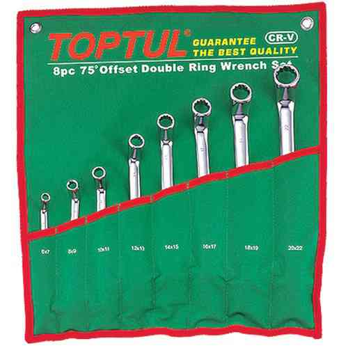 Набор накидных ключей TOPTUL 6-22мм (угол 75°) 8ед. GAAA0810 Харьков