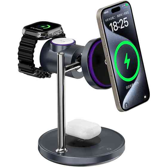 БЗУ WIWU Wi-W041 Space Qi2 3 in 1 wireless charger Херсон