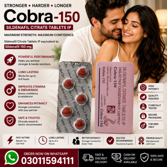 Black Cobra 150mg Tablets In Pakistan - 03011594111 Львів