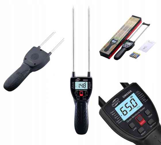 Портативный влагомер зерна, зонд 30см (7,5~55%) BENETECH GM650A Харків