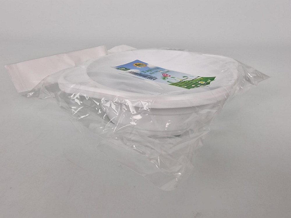 Тарелка одноразовая глубокая 500мл набор, 10шт\пач Харків - зображення 2