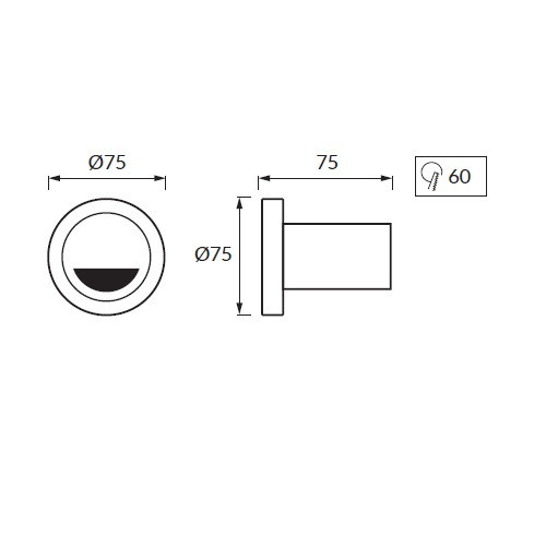 Світильник для підсвічування сходів, Strühm, 3.5W, 5700K, врізний, круглий, білий, STR-03122 Київ - зображення 2
