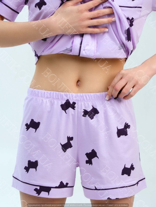 Женская лавандовая пижама "Lavender Puppies" (12062) (арт. 1694) Кривой Рог - изображение 2