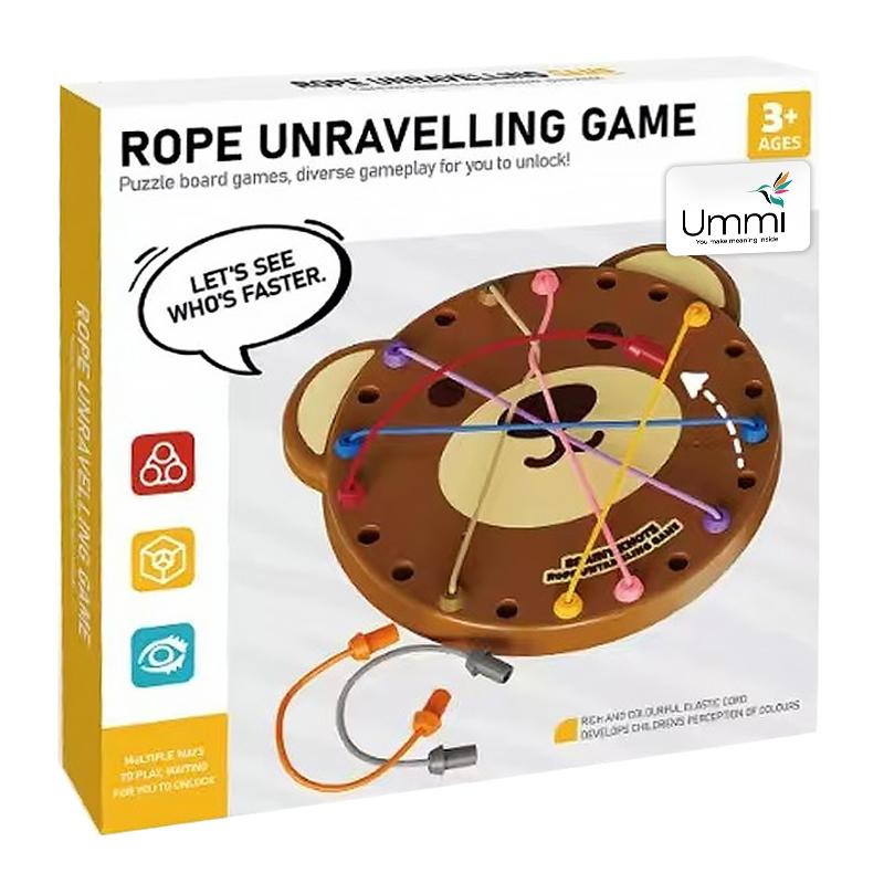 Настольная интерактивная игра Ummi ME-241 Cute Bear Rope Unravelling Game Херсон - зображення 4