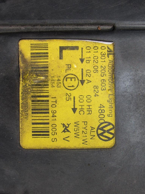 Фара левая Volkswagen Touran 2003-2010 (комплект) Ковель - изображение 3