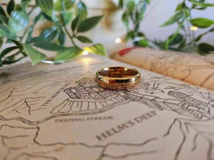 Кольцо Всевластия из Властелина колец, со светящейся надписью. Настоящее кольцо Саурона, единое кол Київ - зображення 2