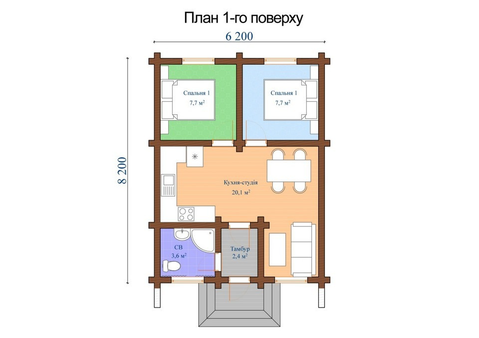 Купити зруб дерев'яного будинку під ключ від Закарпат Зруб-Буд — якість і доступна ціна Одесса - изображение 1