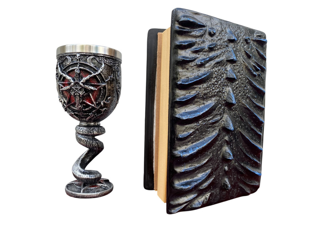 Подарочный набор Бокал 3D Бафомет и Блокнот 3D «Книга Теней и Глубин» Київ - зображення 2