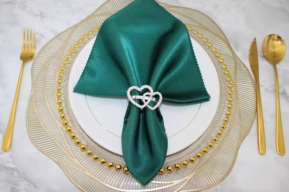 Кольца для салфеток Сердца Leeseph Silver 2 шт Одесса - изображение 4