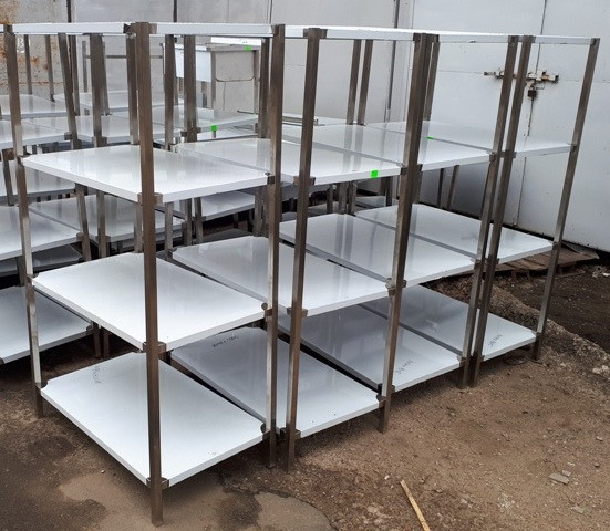 Стелажі посилені з нержавійки на 4 полички Київ - зображення 1