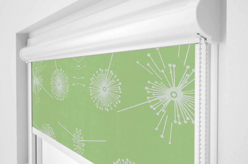 Рулонна штора Rolets Квіти 2-54287-1700 170x170 см закритого типу Салатова Киев - изображение 1