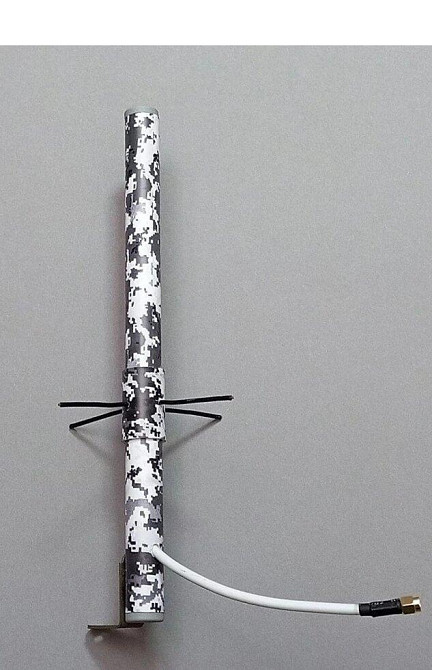 Антенна 1150-1250 МГц 6 дБ 50 Вт круговая DN111206K, SMA-male разъем, черно-белый пиксель Дніпро - зображення 10