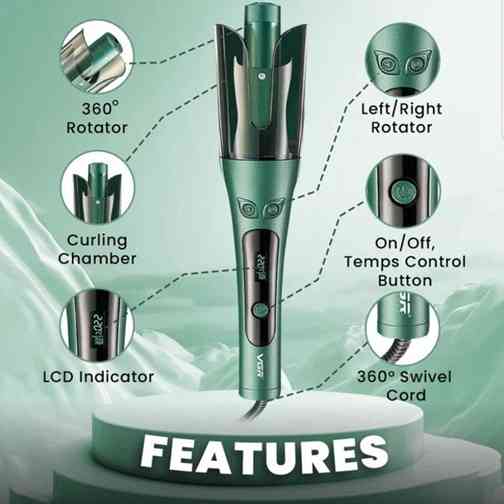 Стайлер-плойка VGR V-583 35 Вт зеленый Київ