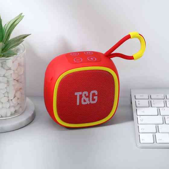 Колонка портативная Bluetooth T&G TG659 red красная Київ