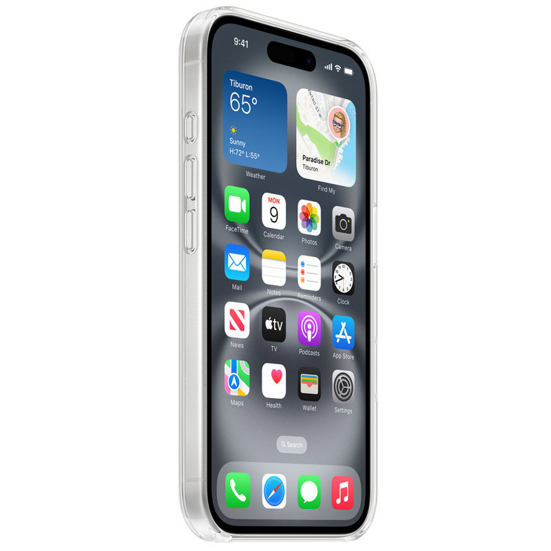 Чехол Clear Case (AAA) with MagSafe and Animation для Apple iPhone 16 (6.1") Херсон - зображення 2