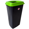 Бак для сортировки мусора 70 л Planet "Стекло" антрацитовый-зеленый Київ