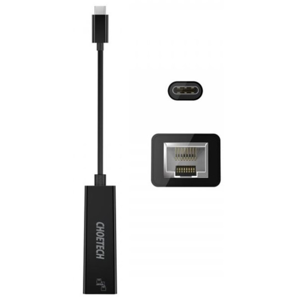 Мережевий адаптер Choetech HUB-R01 Type-C to RJ45 1Gbps (Код товару:42100) Харків - зображення 3