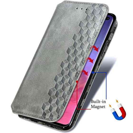Кожаный чехол-книжка GETMAN Cubic (PU) для Samsung Galaxy A12 / M12 Херсон