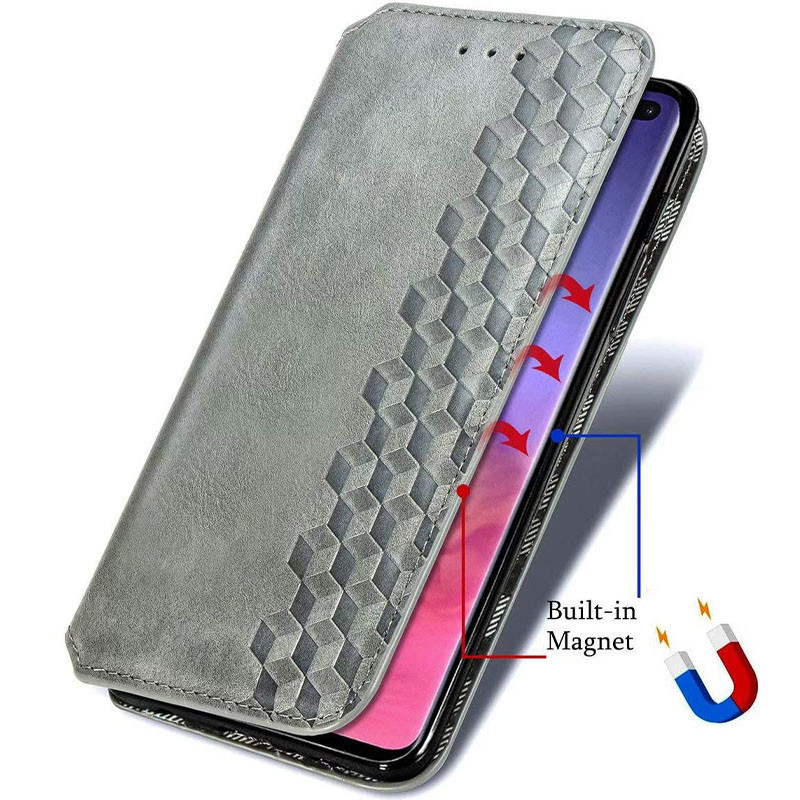 Кожаный чехол-книжка GETMAN Cubic (PU) для Samsung Galaxy A12 / M12 Херсон - зображення 5
