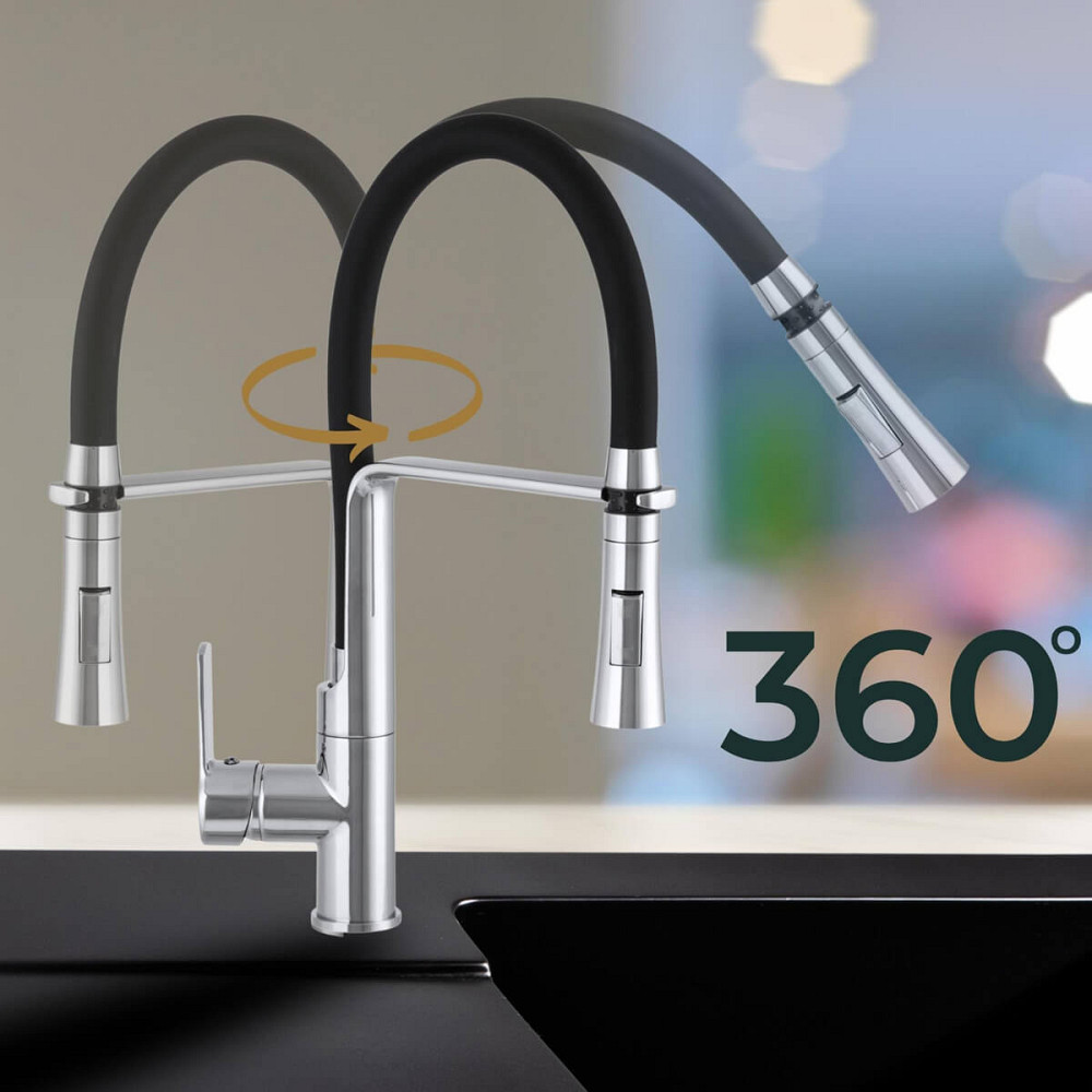 Змішувач кухонний POWER колір хромований BvsK-ch Хмельницький - зображення 3