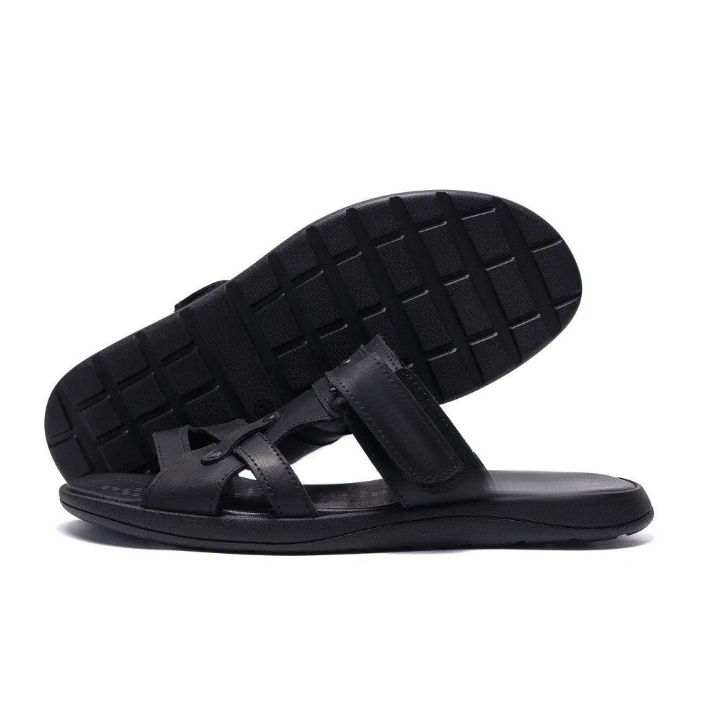 Мужские кожаные  летние шлепанцы-сланцы Київ - зображення 11