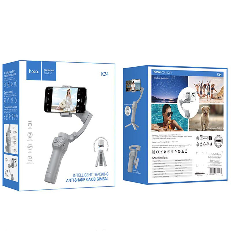 Стабилизатор Hoco K24 Support 3-axis smart gimbal Херсон - зображення 6