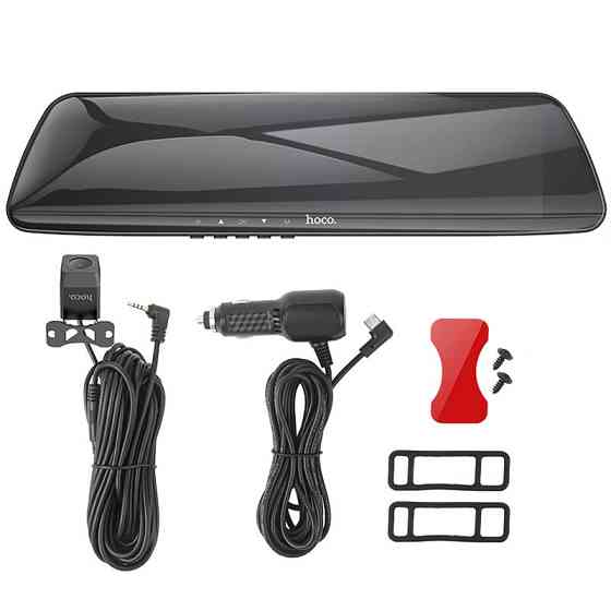 Автомобильный регистратор зеркало Hoco DV4 Dual-Channel Driving Recorder 1080p+720p 4.5" Херсон